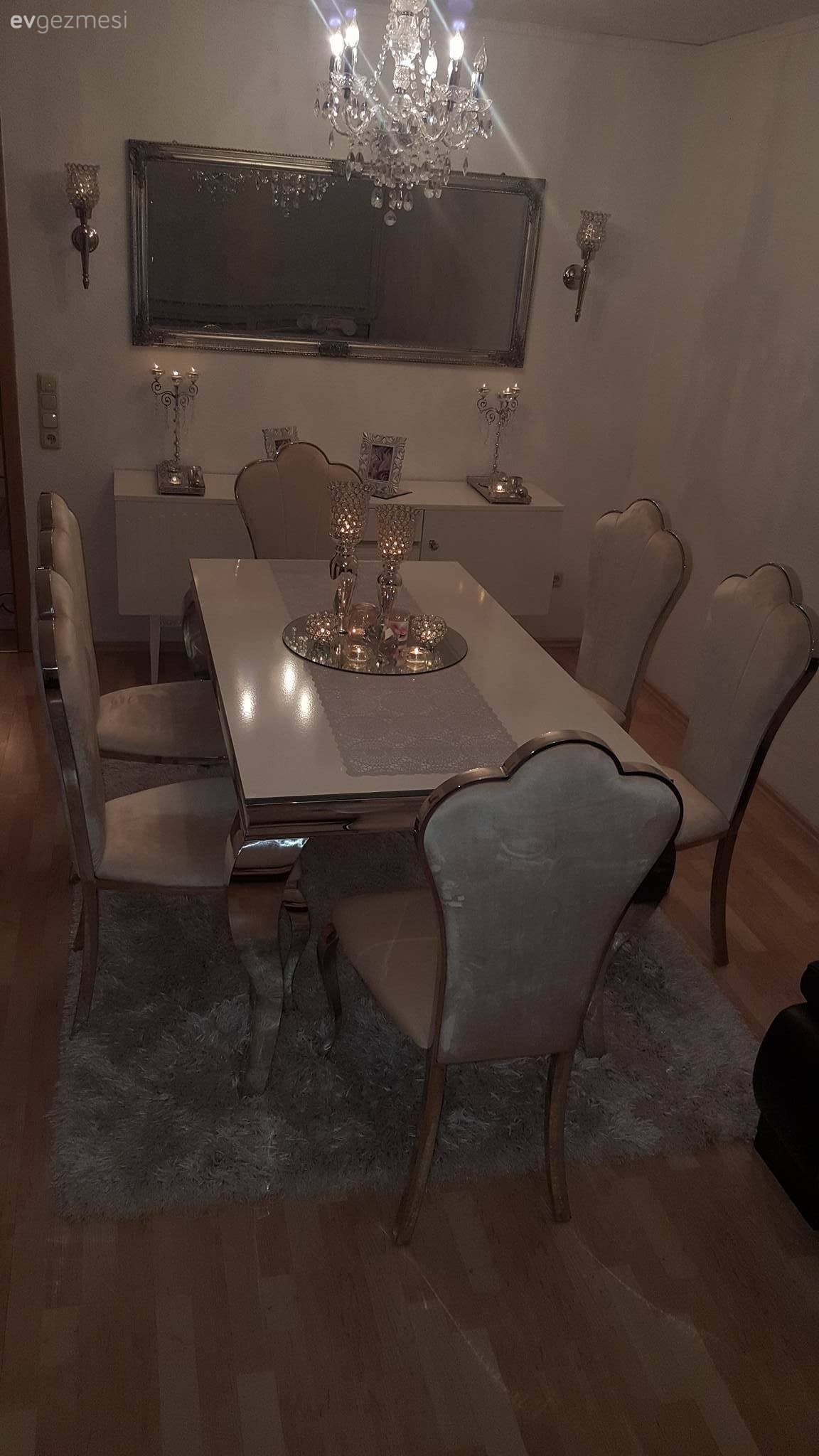 Krem, Salon, Yemek Odası