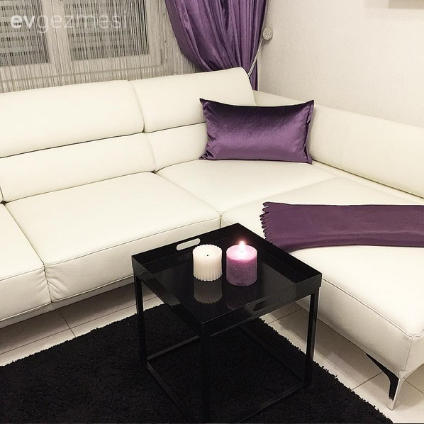 Mor, Oturma Odası, Sehpa, Siyah