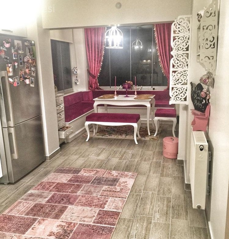 Halı, Mutfak, Mutfak köşesi, Pembe