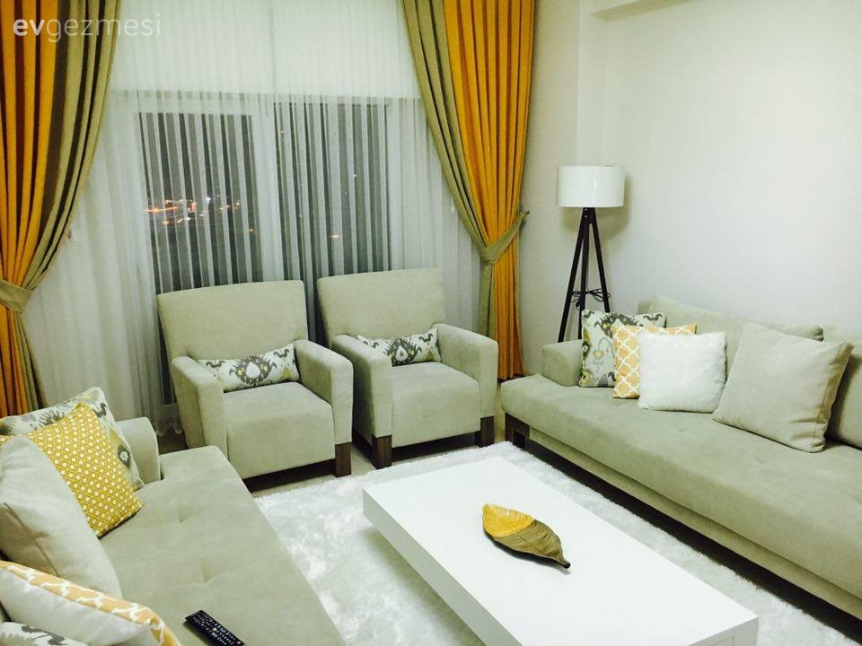 Esra hanımın abartıdan uzak, canlı dekoru..