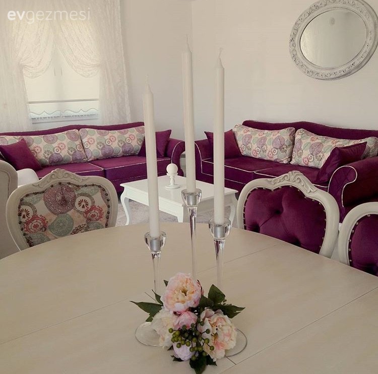 Ayna, Mum, Pembe, Salon, Yemek Odası