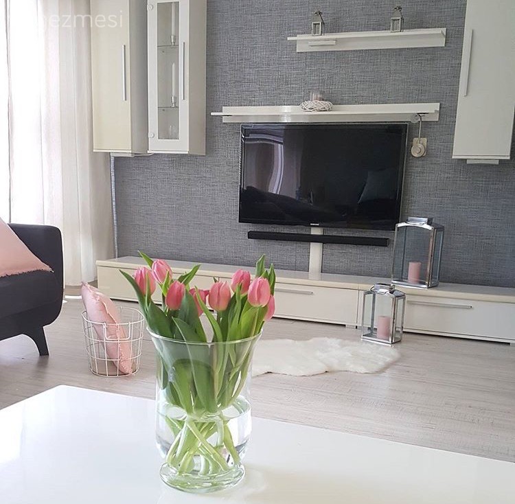 Modern stile şık dokunuşlar.. Güneş hanımın keyifli evinden.