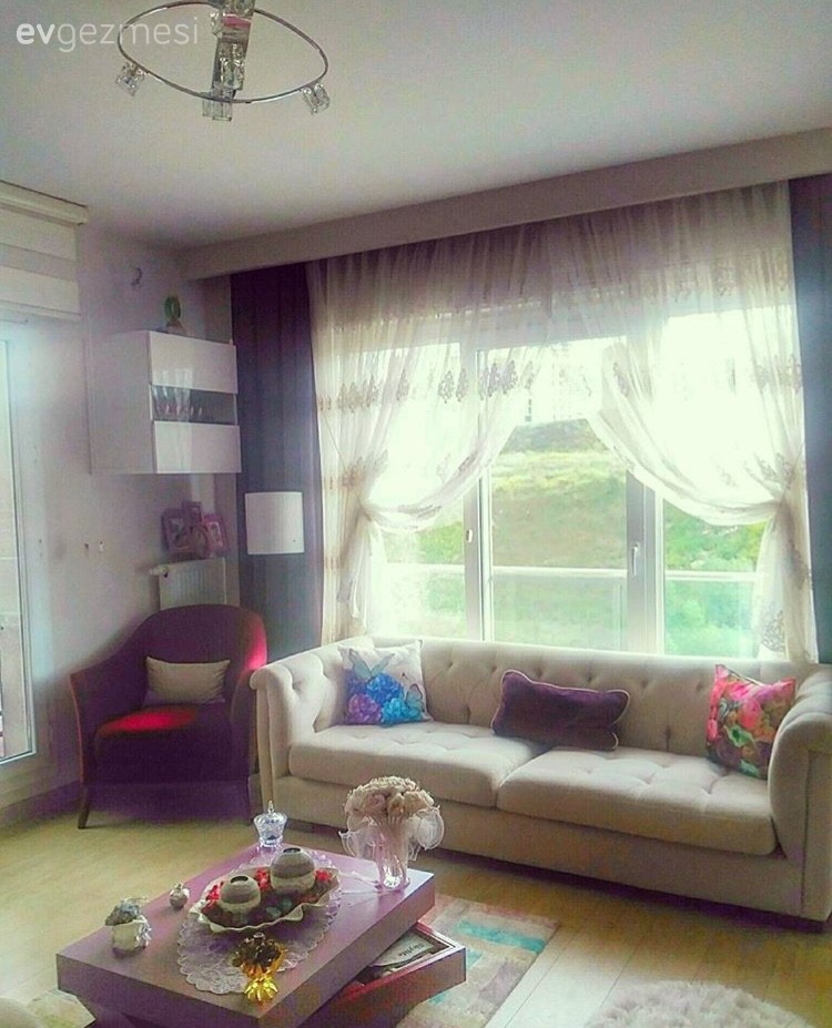 Berjer, Mor, Perde, Salon