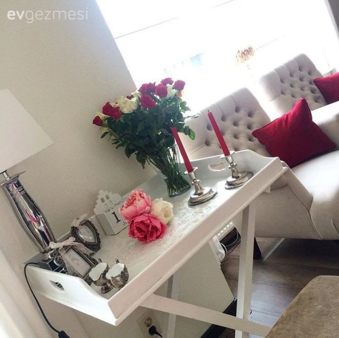 Berjer, Kırmızı, Sehpa