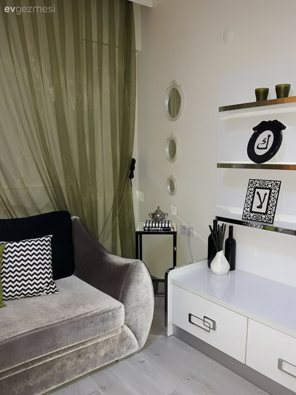 El emeği parçalarla, göz alıcı ve şık: Sibel hanımın evi..