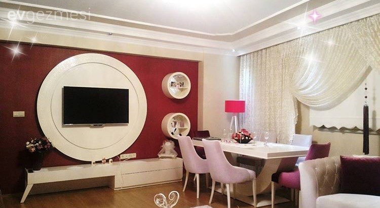 Lambader, Pembe, Salon, Yemek Odası, Aydınlatma