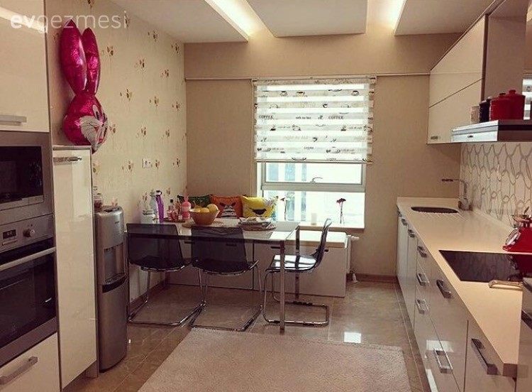 Beyaz mutfak, Modern mutfak, Mutfak, Mutfak masası