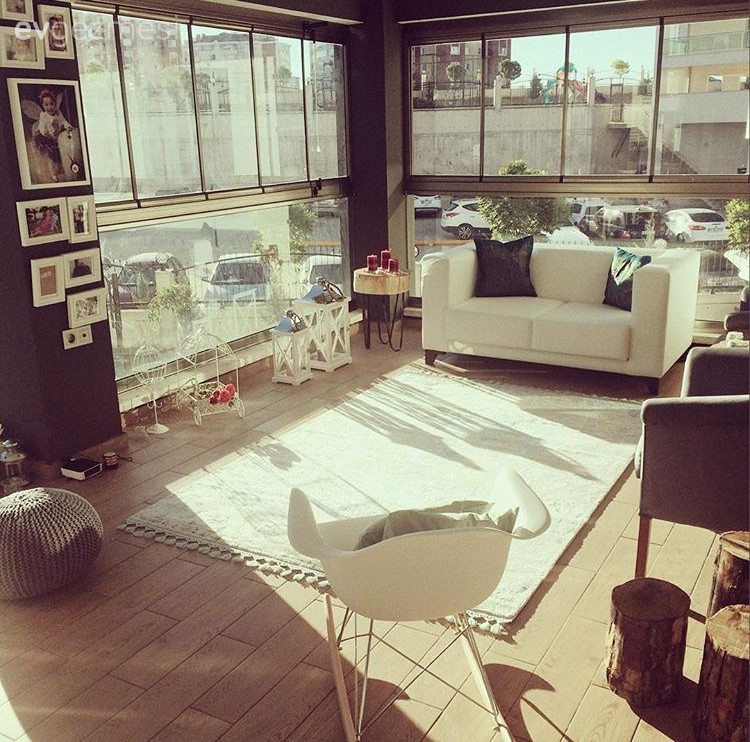 Balkon, Duvar dekorasyonu, Halı, Kış bahçesi