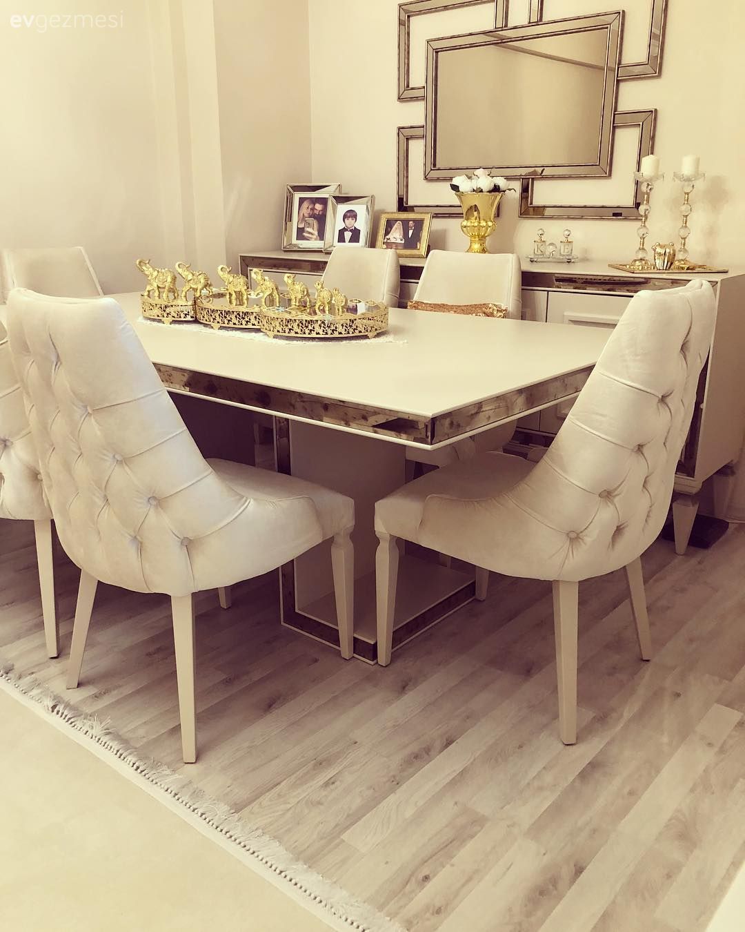 Yemek Odası, Salon, Krem, Jardinyer