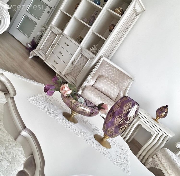 Dekoratif Objeler, Mor, Salon, Sehpa