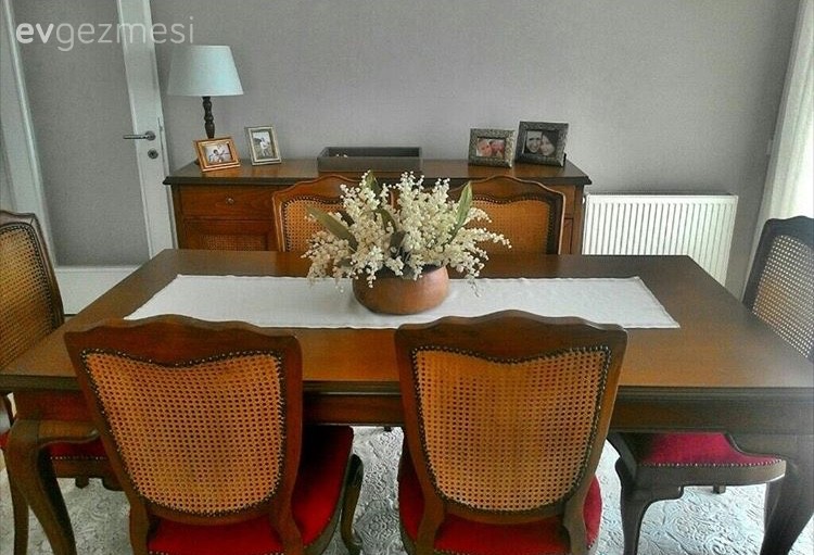 Kırmızı, Salon, Yemek Odası