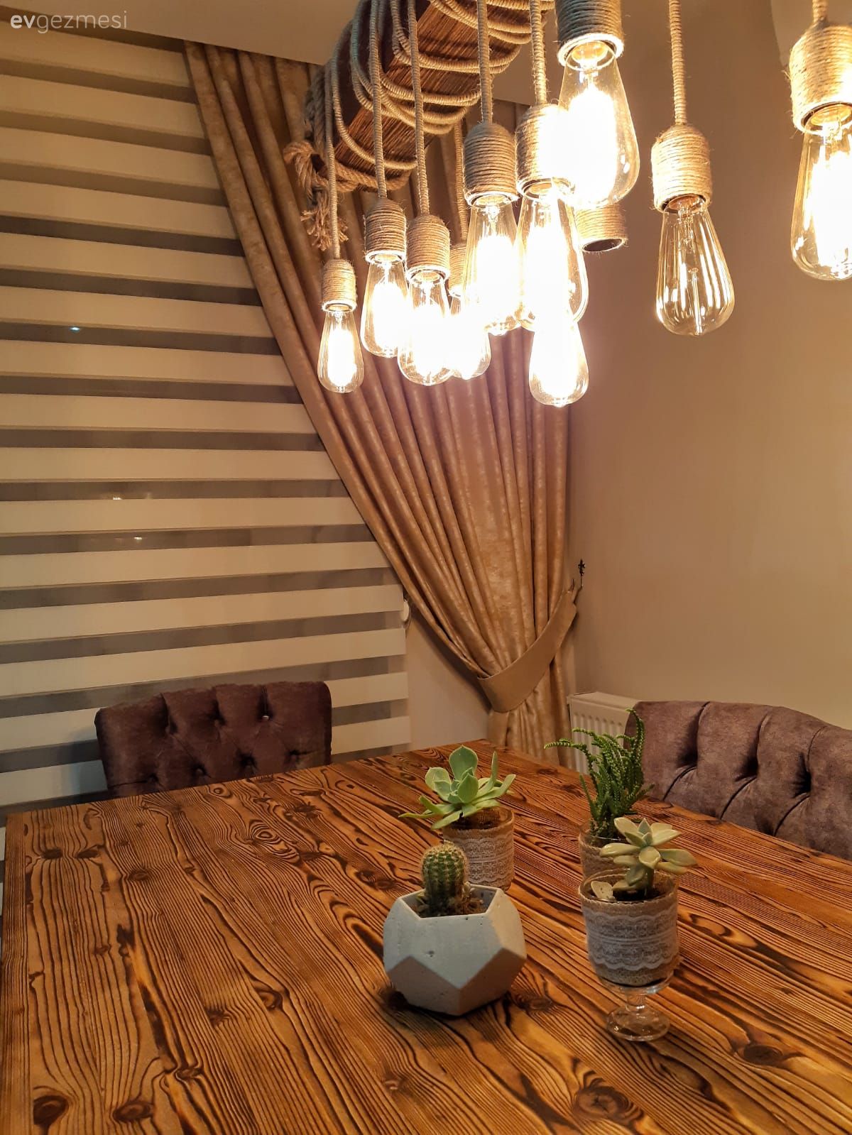 Yemek Odası, Masa dekoru, Avize