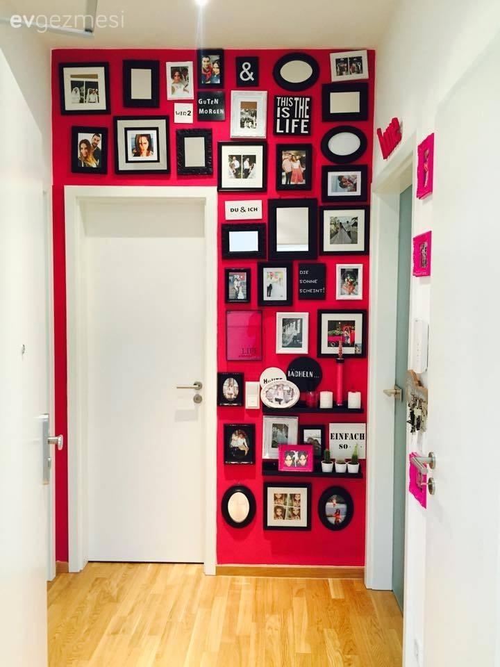 Dekoratif Objeler, Duvar dekorasyonu, Hol, Kırmızı