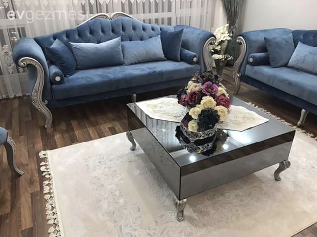 Dekoratif Objeler, Halı, Mavi, Orta sehpa, Salon