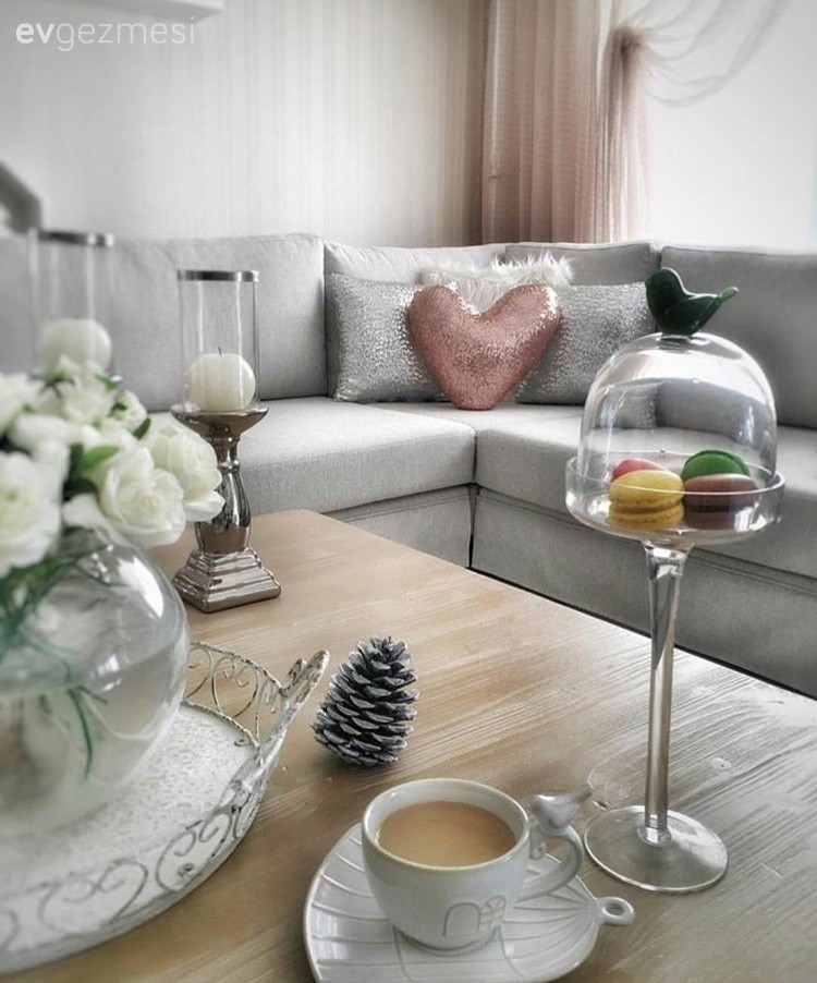 Çiğdem hanımın aksesuarlarla kimlik kazanan, tatlı evi..