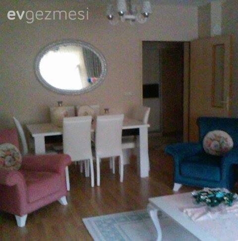 Berjer, Mavi, Pembe, Salon, Yemek Odası