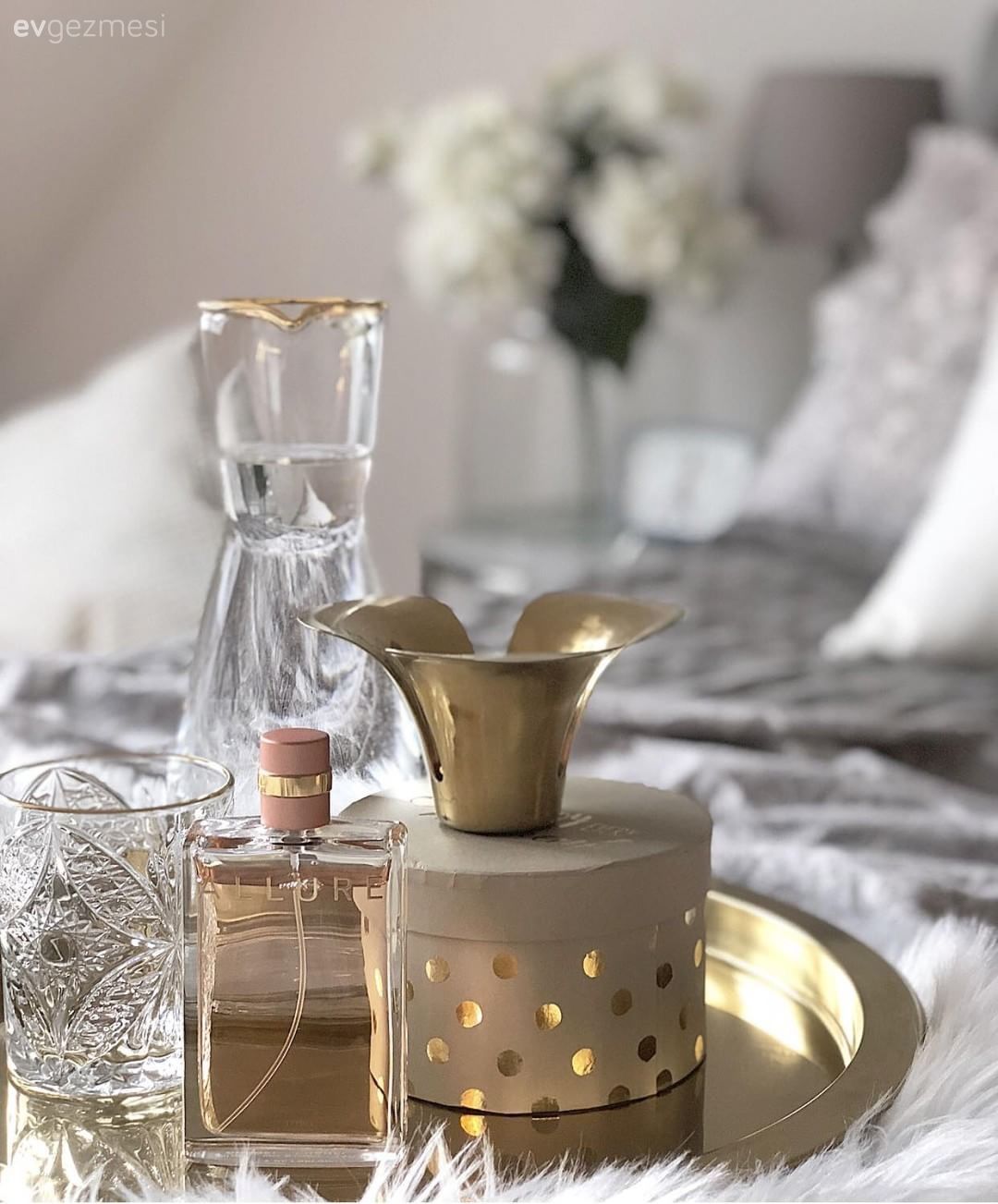 Yatak Odası, Altın, Dekoratif Objeler