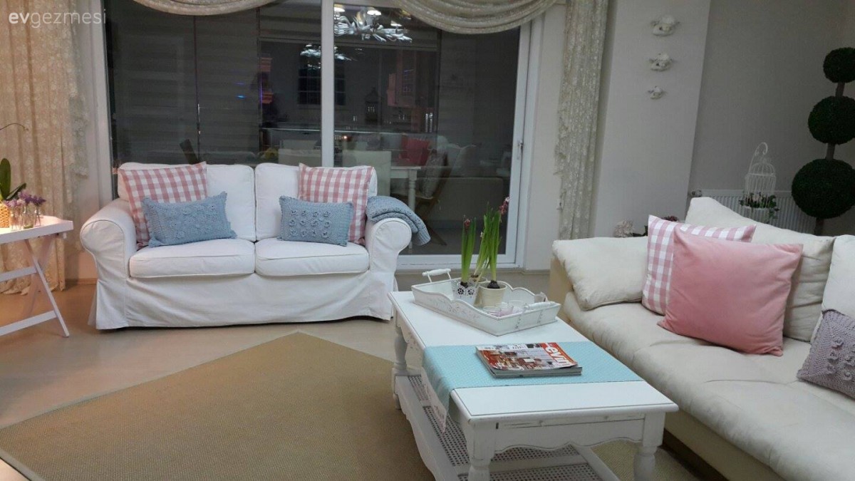 Beyaz, Halı, Ikea, Salon, Sehpa