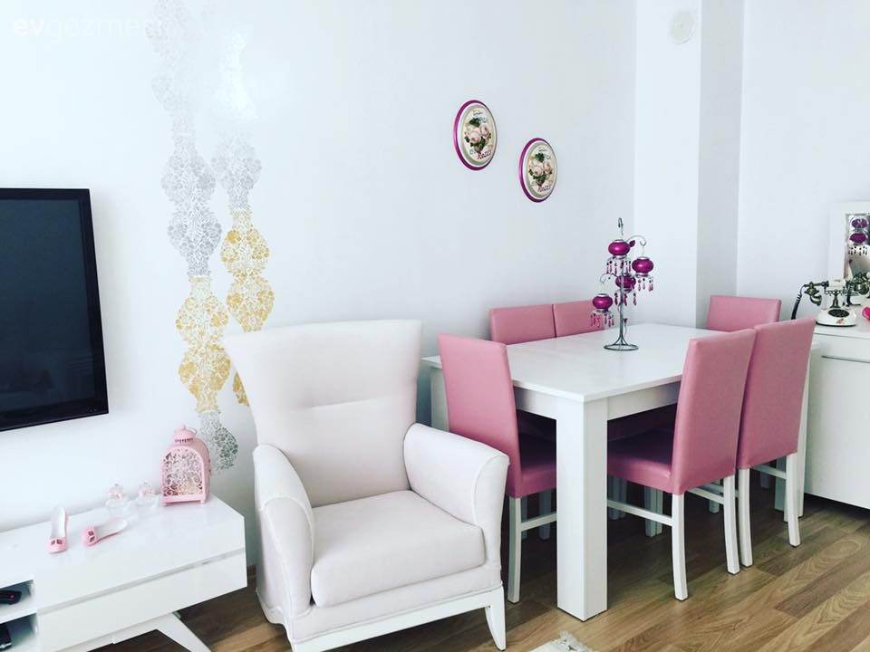 Kendin Yap, Koltuk Döşeme, Mobilya boyama, Öncesi / Sonrası, Pembe