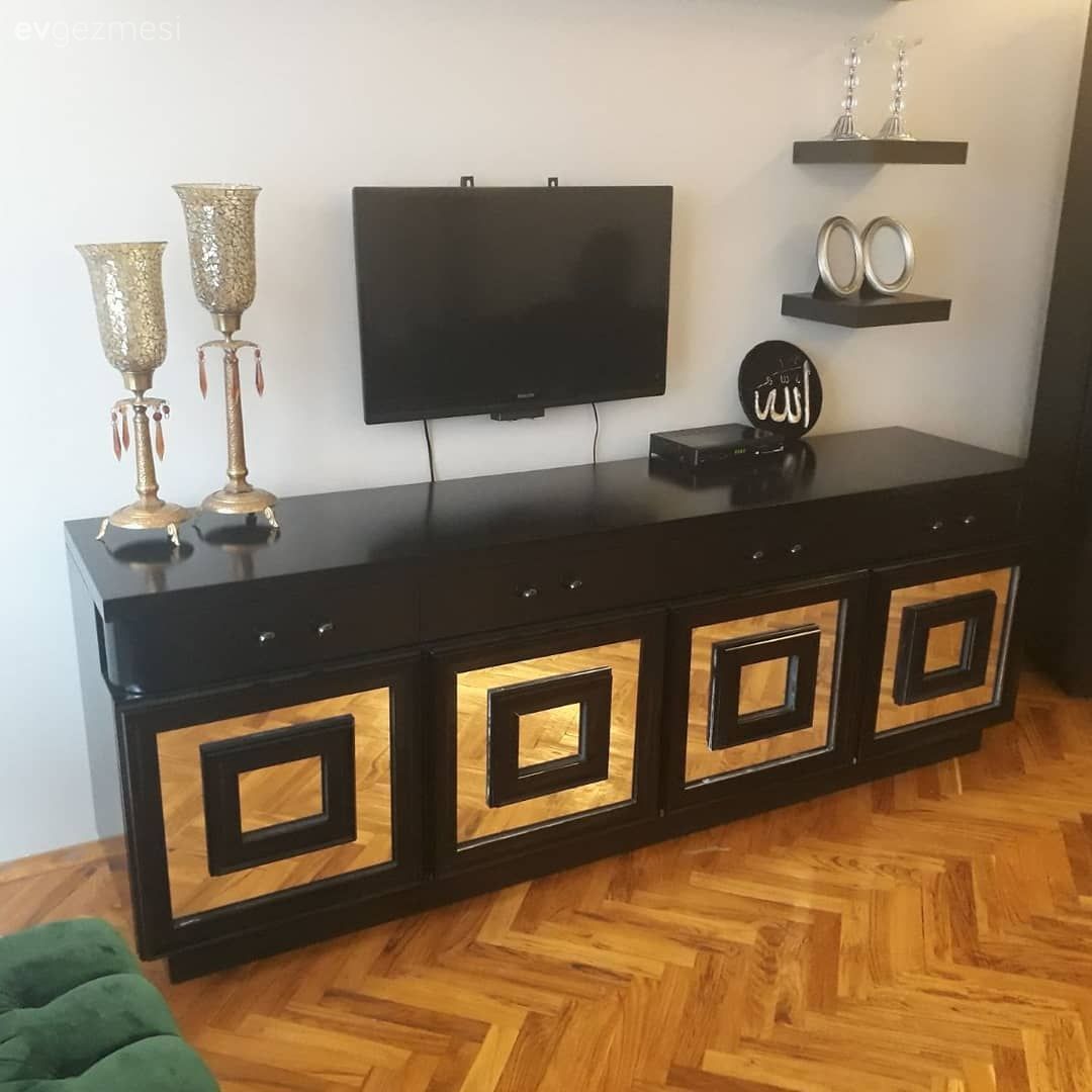 Eski bir dolaptan pahalı görünen, şık bir dolaba. Sinem hanımın harika dönüşümü..