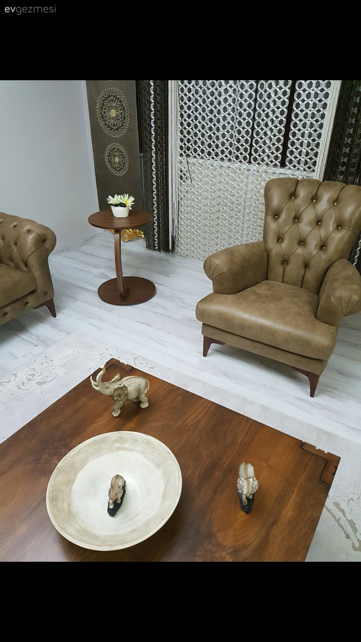 Ahşap Mobilya, Berjer, Kahverengi, Orta sehpa, Salon