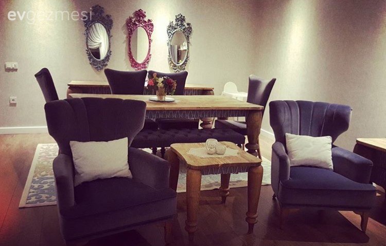 Ahşap Mobilya, Ayna, Berjer, Duvar dekorasyonu, Masif ahşap, Salon, Yemek Odası