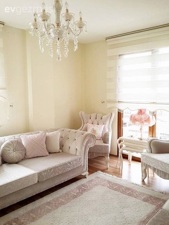 Berjer, Krem, Perde, Salon