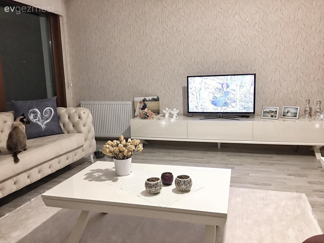 Sıcak renkler, şık ve zarif dekor. Yağmur hanımın evinden.