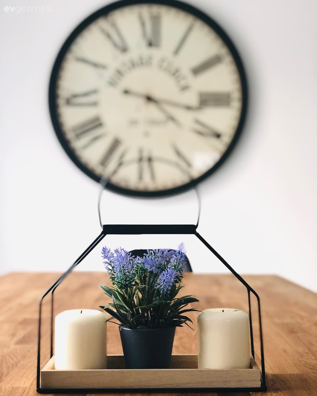 Duvar saati, Salon, Dekoratif Objeler, Mum