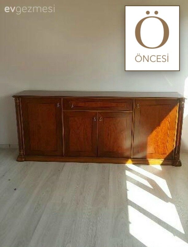 Öncesi / Sonrası, Kendin Yap, Mobilya boyama, Konsol