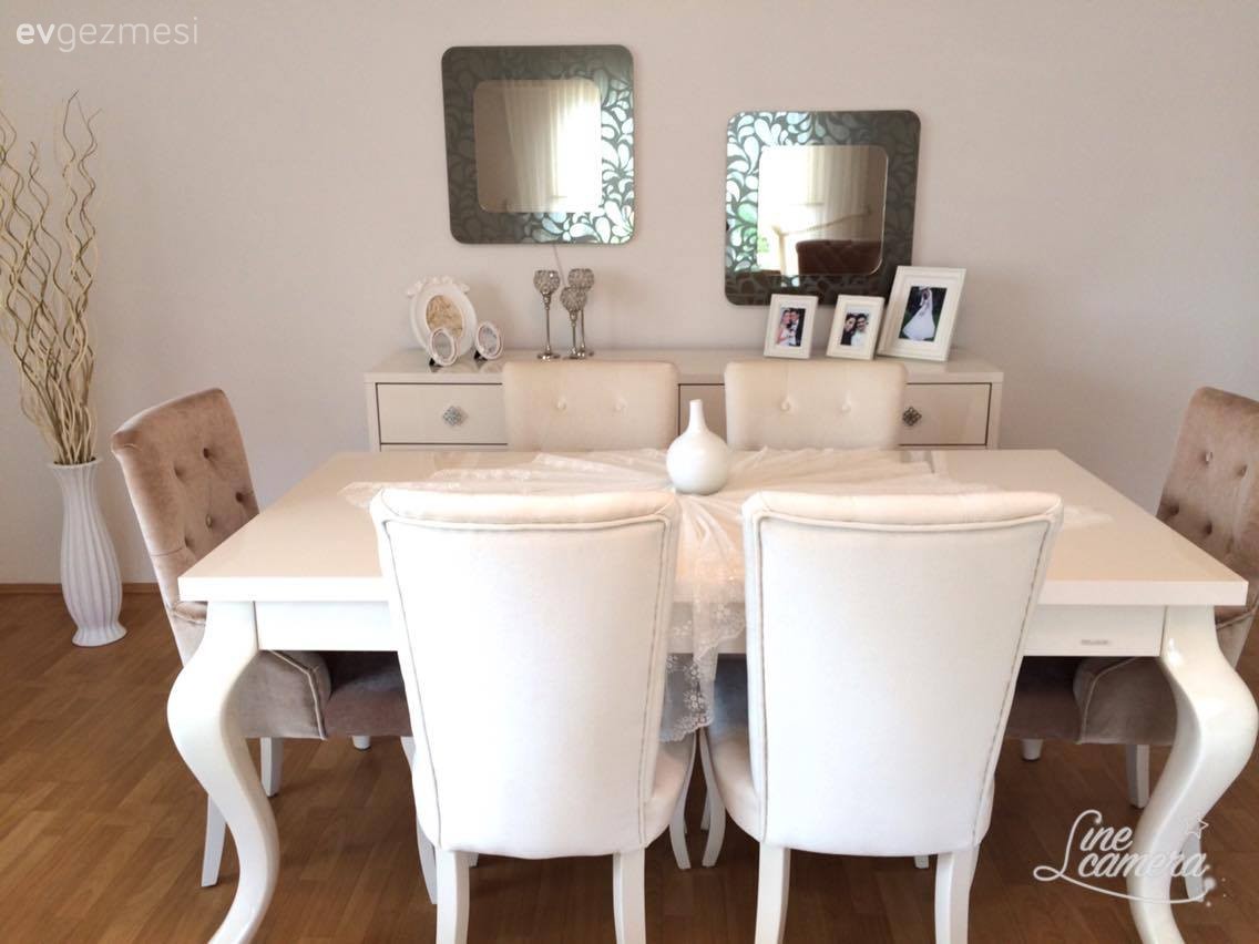 Ayna, Kahverengi, Krem, Yemek Odası
