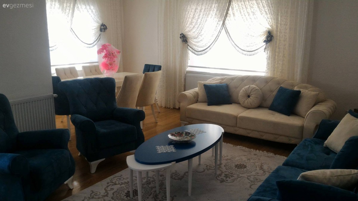 Berjer, Halı, Mavi, Orta sehpa, Salon