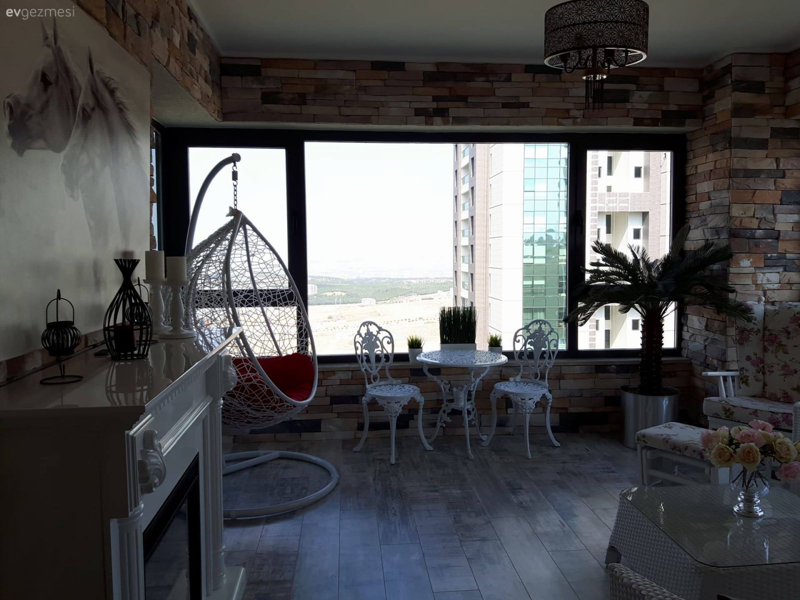 Balkon, Kış bahçesi, Salıncak
