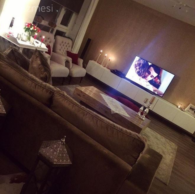 Kahverengi, Salon, Tv ünitesi