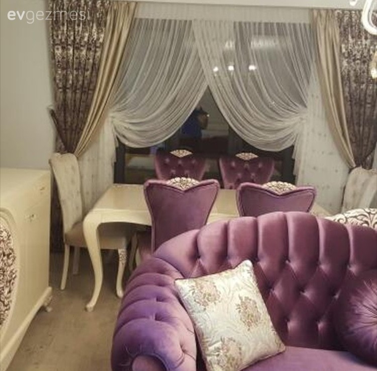 Mor, Salon, Yemek Odası