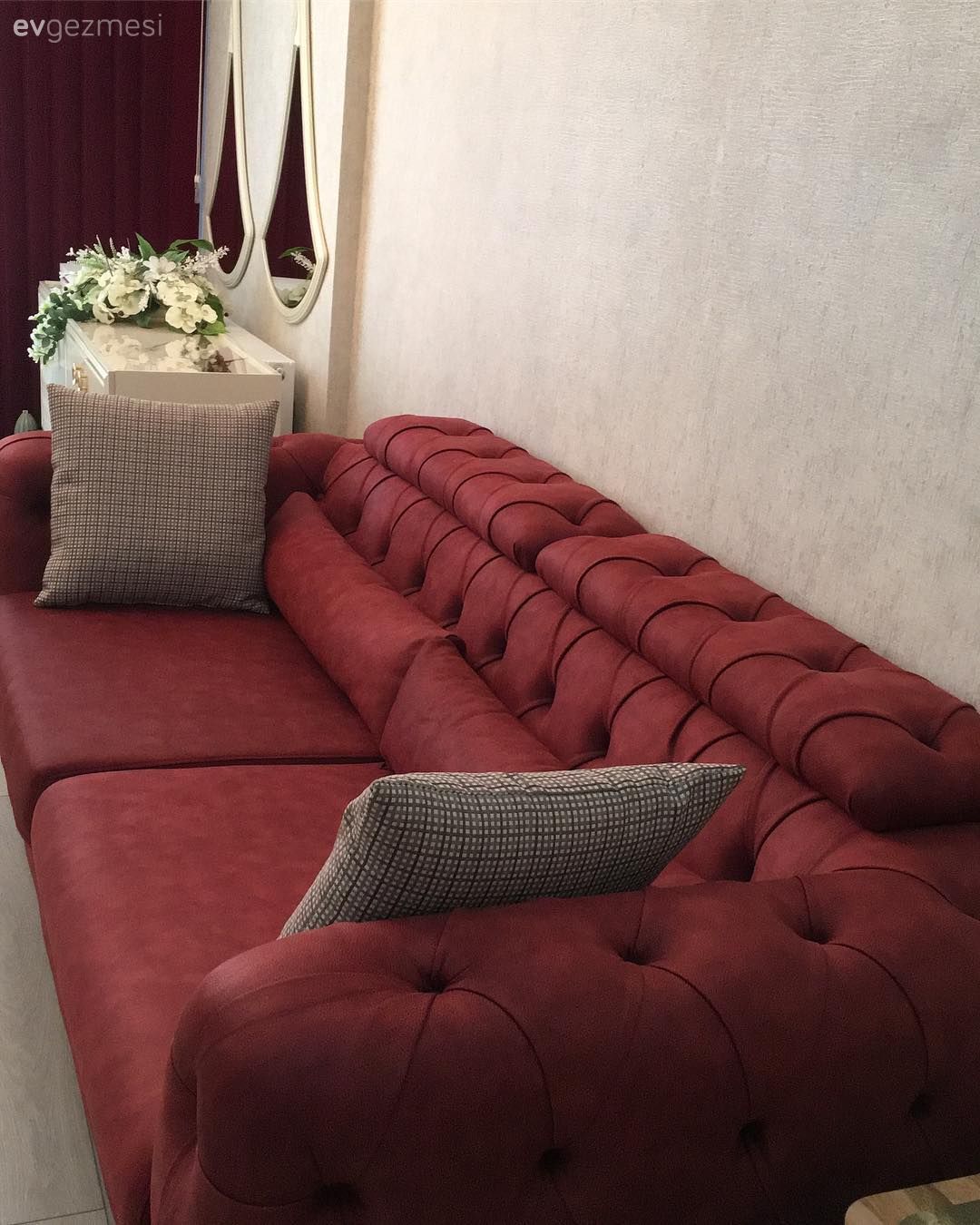 Salon, Bordo, Duvar kağıdı