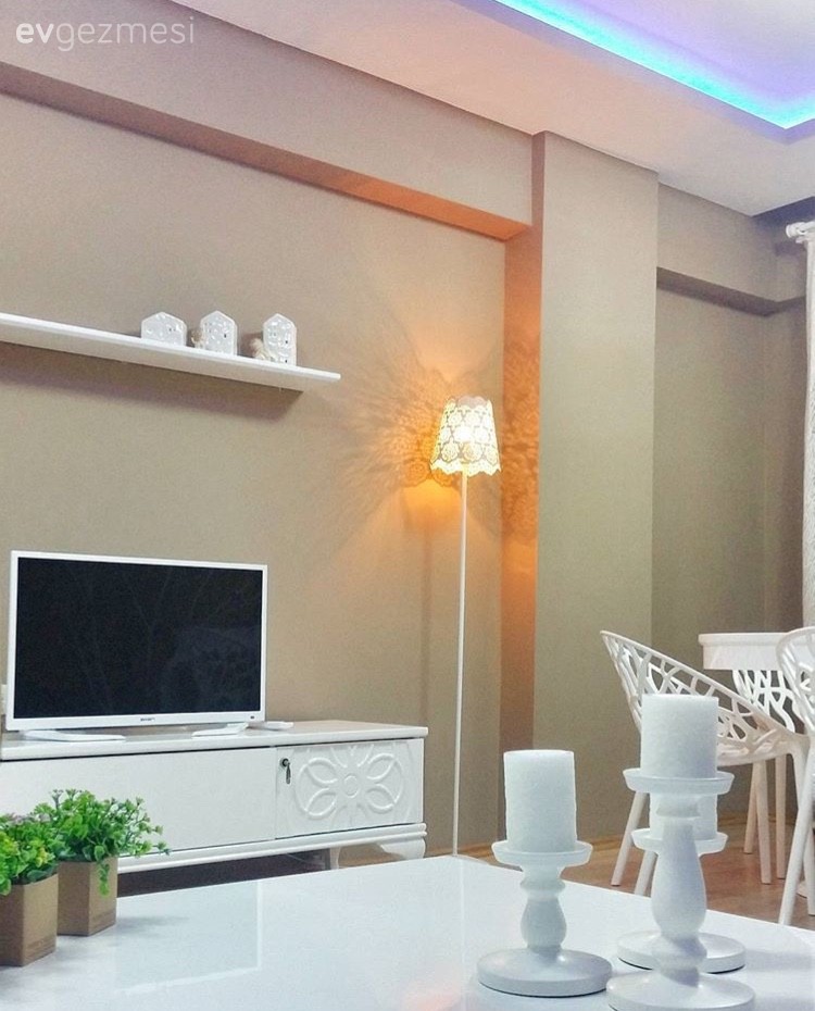 Kahverengi, Salon, Tv ünitesi