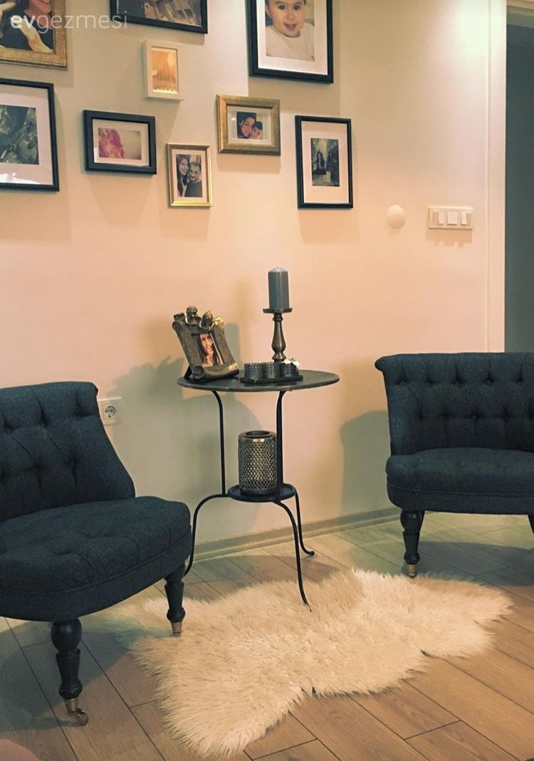 Sıcak renkler, sade çizgide mobilyalar.. Fatma hanımın yeni evi.