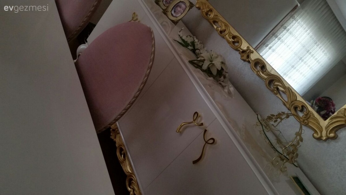 Altın, Ayna, Konsol, Yemek Odası