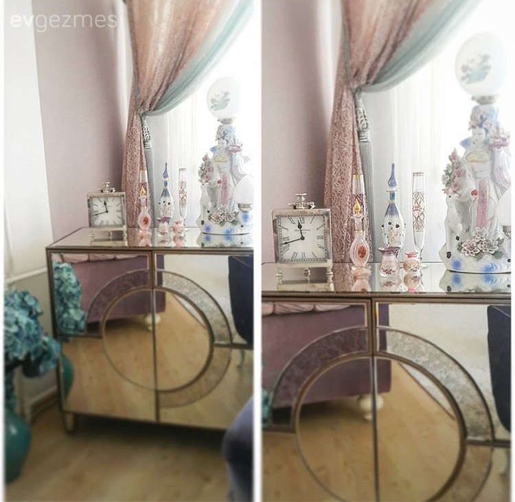 Ayna, Konsol, Perde, Salon