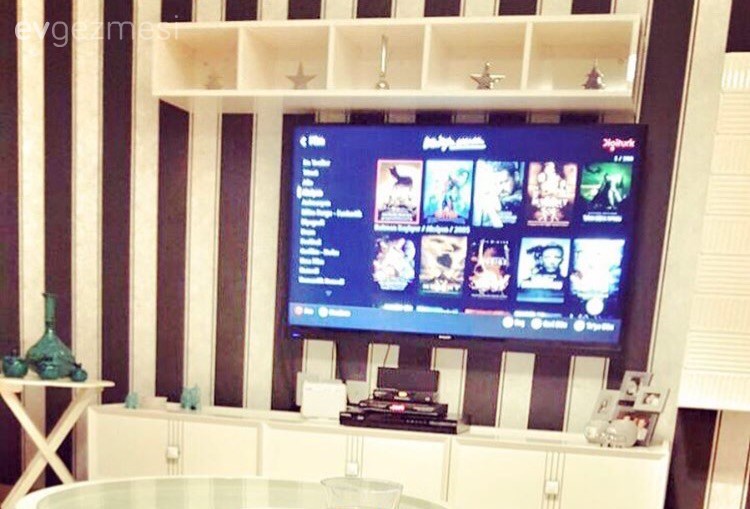 Salon, Siyah- Beyaz, Tv ünitesi