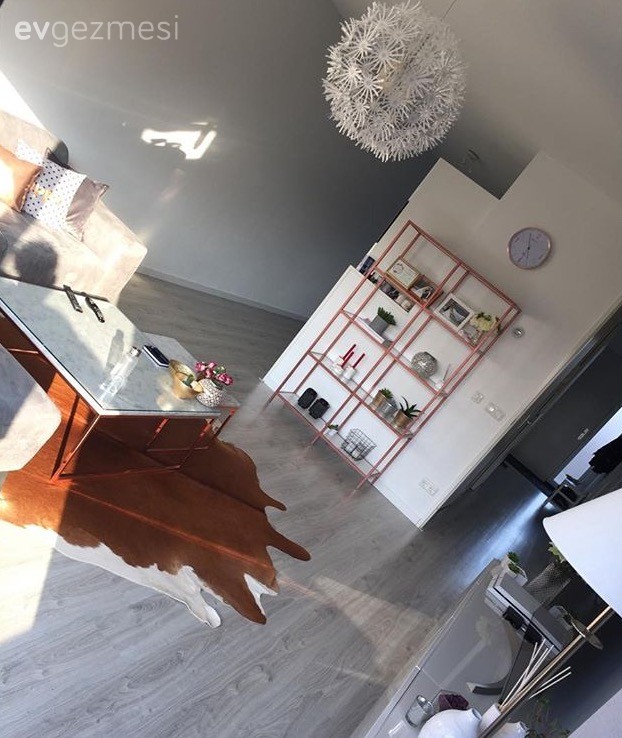 Bakır, Kendin Yap, Mobilya boyama, Öncesi / Sonrası, Salon