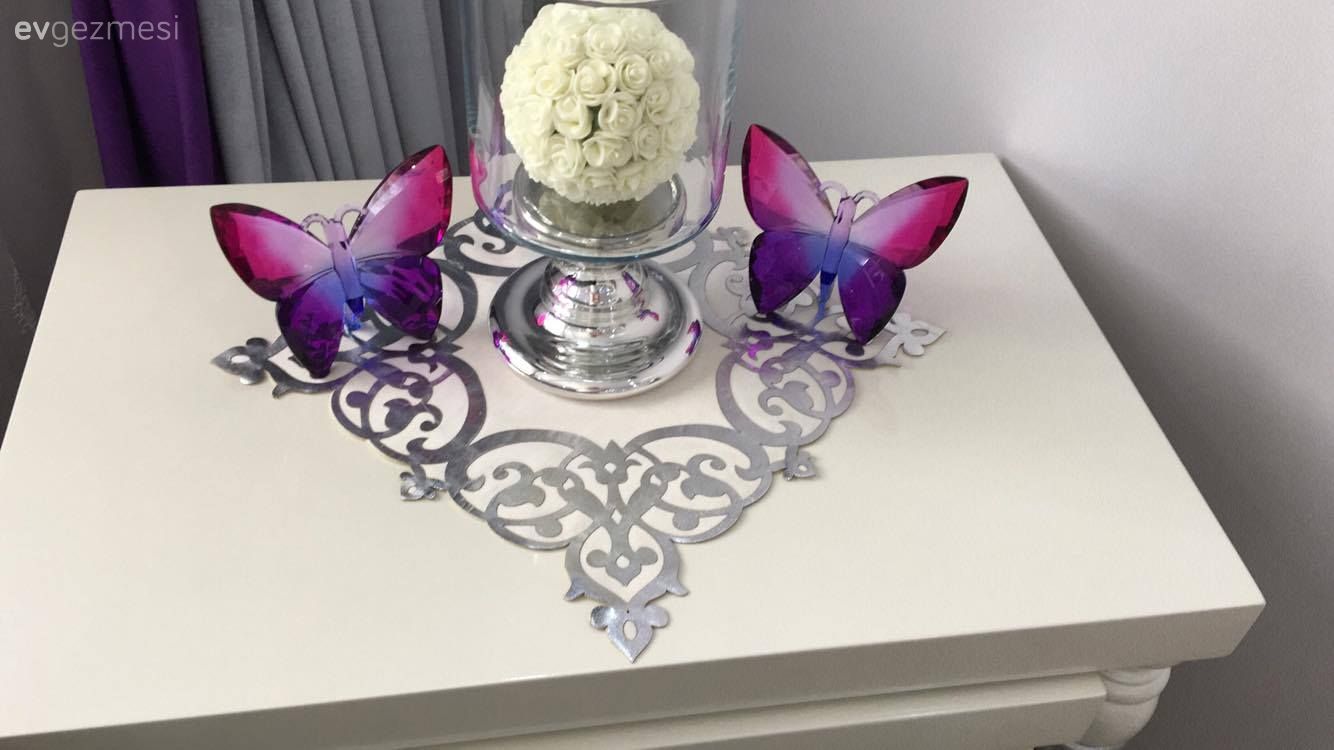 Dekoratif Objeler, Gümüş, Mor, Salon