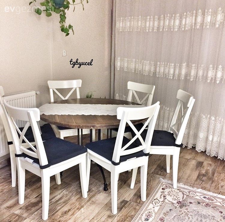 Ahşap Mobilya, Beyaz mutfak, Country mutfak, Ikea, Mutfak, Mutfak masası