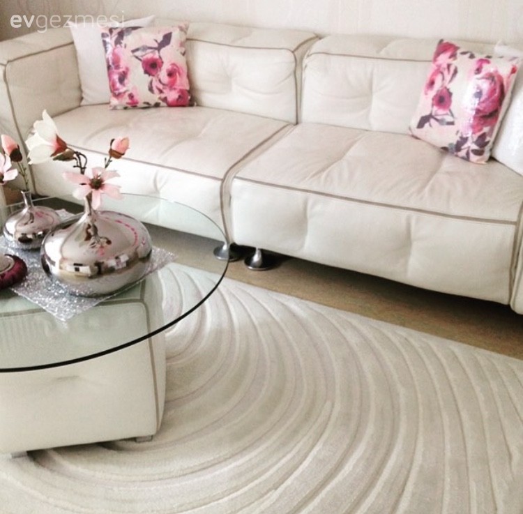 Beyaz, Halı, Orta sehpa, Salon