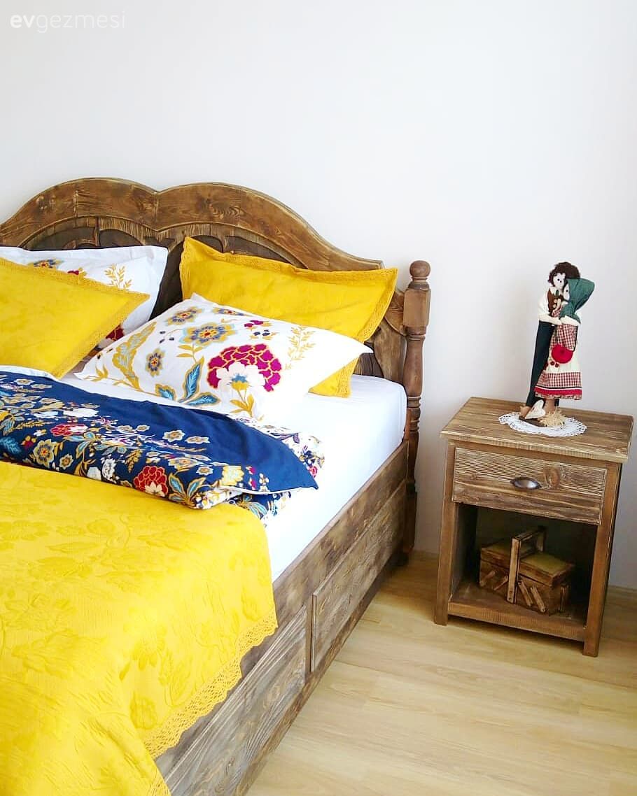Yatak Odası, Yatak örtüsü, Masif ahşap, Ahşap Mobilya