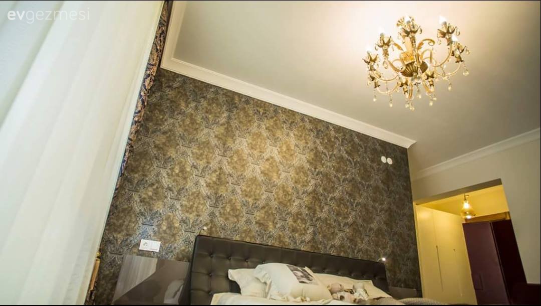 Aydınlatma, Duvar kağıdı, Yatak Odası, Avize