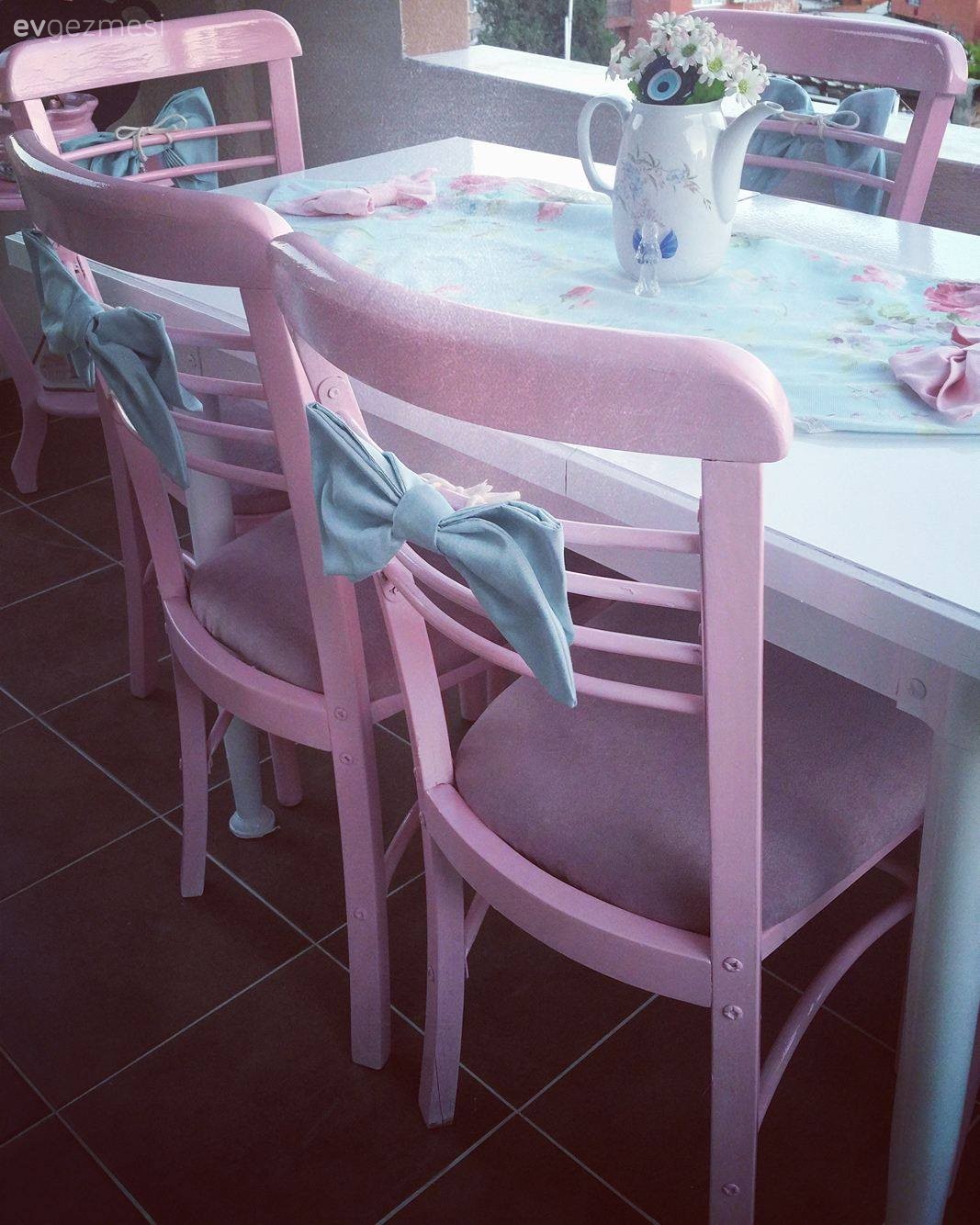 Balkon, Kendin Yap, Mobilya boyama, Pembe
