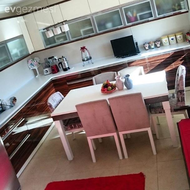 Kırmızı, Mutfak, Pembe, Mutfak masası