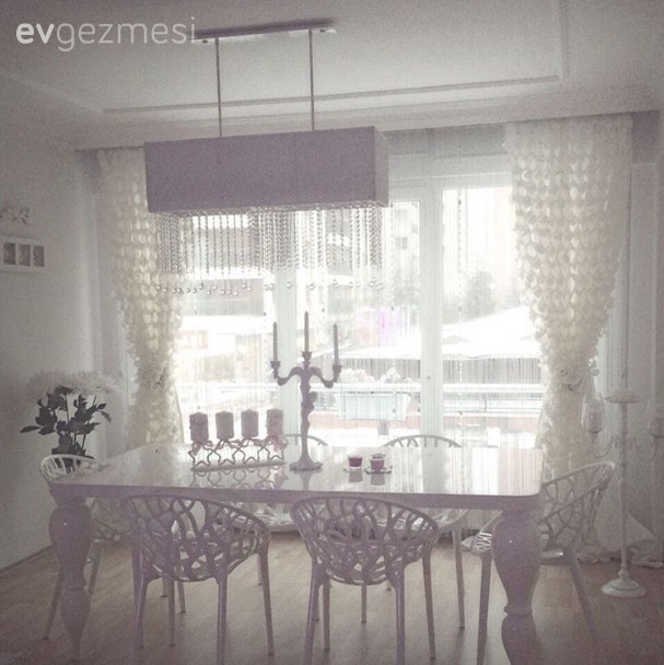 Aydınlatma, Beyaz, Perde, Yemek Odası